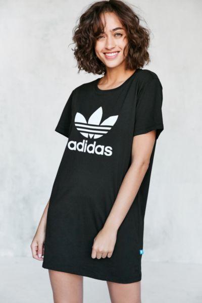Urban Outfitters Adidas Originals Trefoil Oversized T-shirt Mini Dress