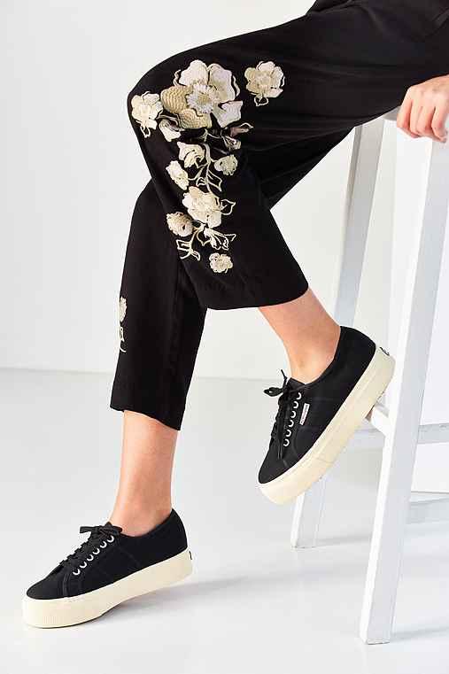 Urban Outfitters Superga 2790 Linea Platform Sneaker,black,10