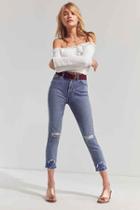 Urban Outfitters Bdg Twig Crop High-rise Skinny Jean - Double Vision,light Blue,28