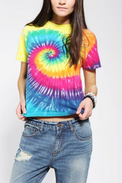 Urban Outfitters Urban Renewal Tie-dye Boyfriend Tee