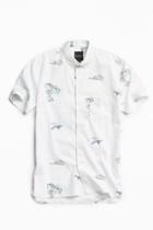 Urban Outfitters Barney Cools Pelican Short Sleeve Button-down Shirt