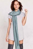 Urban Outfitters Soft Acid Wash Blanket Scarf,sky,one Size