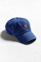 Urban Outfitters '47 Brand Ny Micro Logo Baseball Hat,blue,one Size