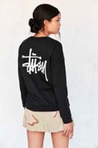 Urban Outfitters Stussy Basic Logo Pullover Sweatshirt,black,m