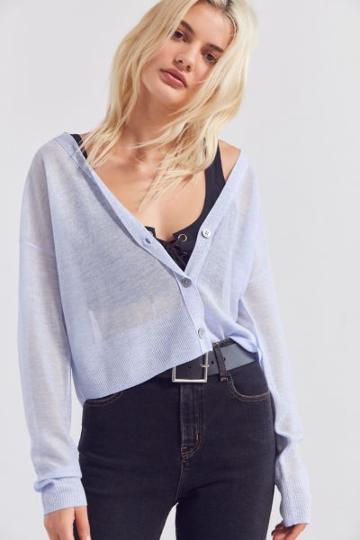 Cooperative Sheer Cropped Cardigan