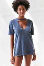 Urban Outfitters Truly Madly Deeply Cut It Out Tee,navy,l