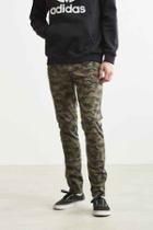 Urban Outfitters Tripp Nyc Washed Camo Skinny Pant,green Multi,32