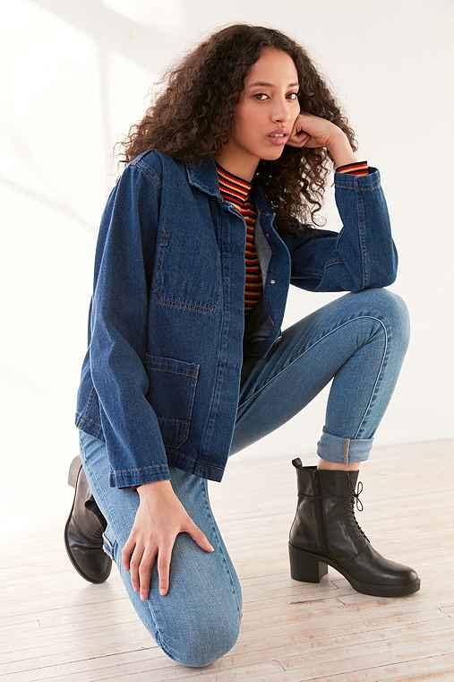 Urban Outfitters Bdg Denim Chore Jacket,indigo,xs