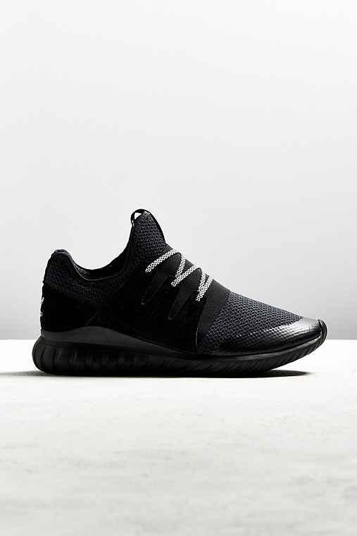Urban Outfitters Adidas Tubular Radial Melange Sneaker,black Multi,10
