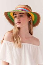 Urban Outfitters Rainbow Packable Visor,assorted,one Size