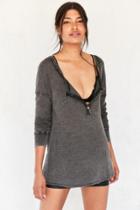 Urban Outfitters Project Social T Seaside Thermal Henley Top