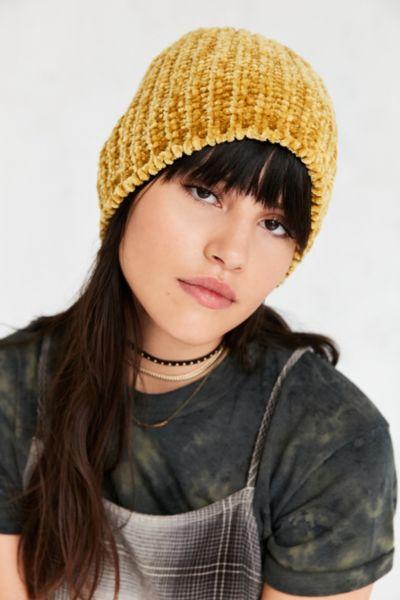 Urban Outfitters Velvet Chenille Beanie
