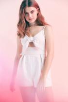 Urban Outfitters Keepsake Coming Home Cutout Tie-front Romper