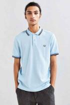 Urban Outfitters Fred Perry Classic Twin Stripe Polo Shirt,sapphire,s