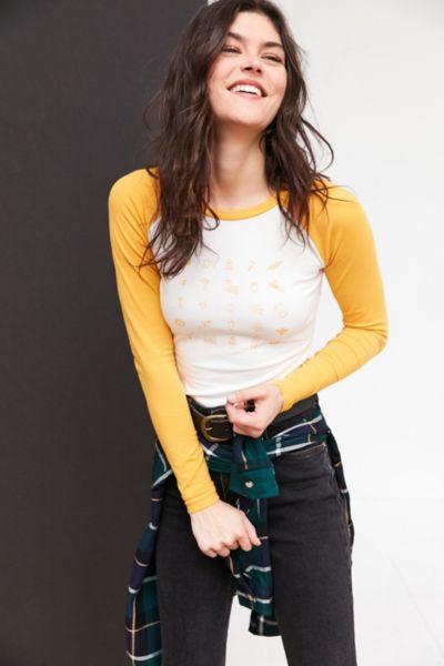 Urban Outfitters Out From Under Graphic Raglan Bodysuit