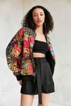 Urban Outfitters Silence + Noise Eve Patch Printed Bomber Jacket,red Multi,m