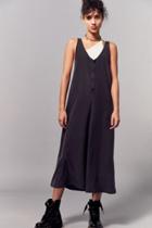 Urban Outfitters Silence + Noise Lester Button-front Culotte Romper