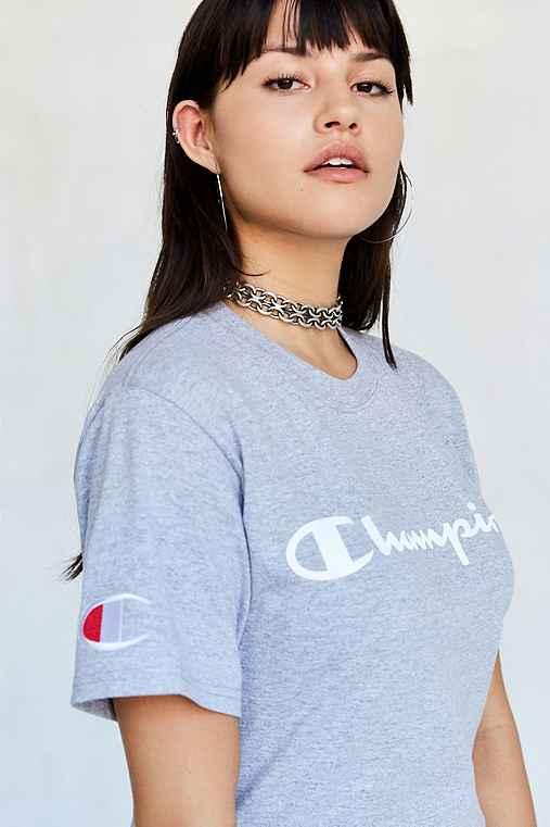 Urban Outfitters Champion + Uo Logo Tee,grey,m