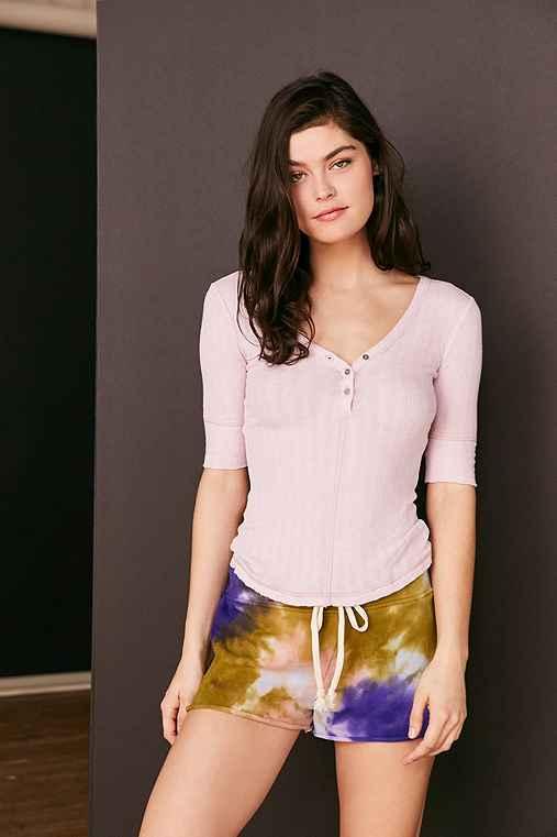 Urban Outfitters Out From Under Jordan Henley Top,lilac,xs