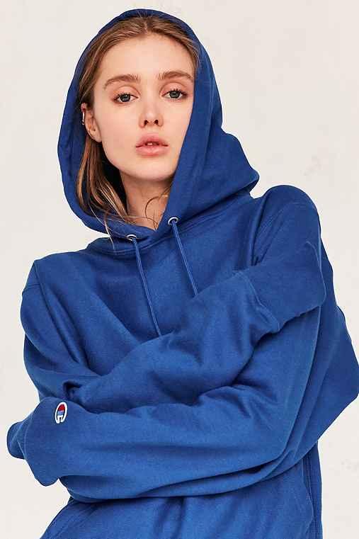 Urban Outfitters Champion Reverse Weave Hoodie Sweatshirt,sapphire,xl