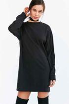 Urban Outfitters Bdg Maeby Oversized Long-sleeve T-shirt Dress,black,s