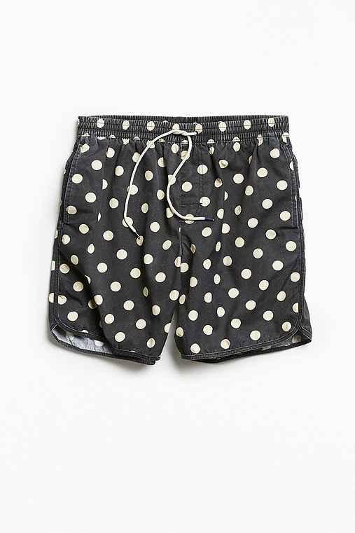 Urban Outfitters Uo X Katin Polka Dot Dolphin Swim Short,black,s