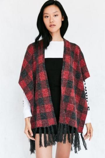 Urban Outfitters Geo Knit Poncho