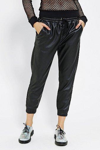 Silence + Noise Relaxed Vegan Leather Jogger Pant