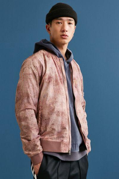 Urban Outfitters Uo Crinkly Nylon Summer Bomber Jacket
