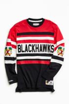 Mitchell & Ness Mitchell & Ness Nhl Open Net Chicago Blackhawks Long Sleeve Tee