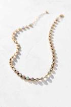Urban Outfitters Glamour Stones Strand Necklace,gold,one Size