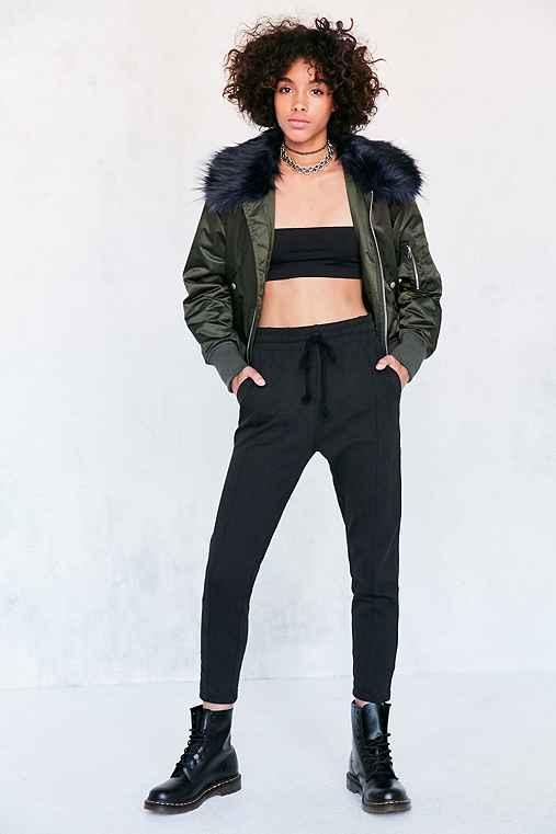 Urban Outfitters Silence + Noise Zoey Jogger Pant,black,m