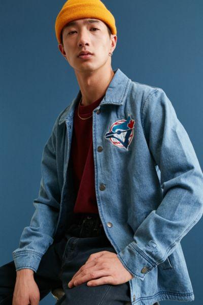 Starter X Uo Mlb Toronto Denim Coach Jacket