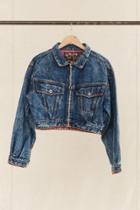 Urban Outfitters Vintage Jordache Pink Pop Cropped Denim Jacket