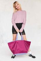 Urban Outfitters Oversized Tonal Nylon Tote Bag,purple,one Size