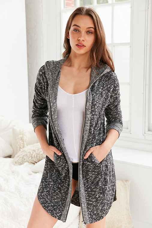 Urban Outfitters Out From Under Deon Cozy Hoodie Sweatshirt,black,xs