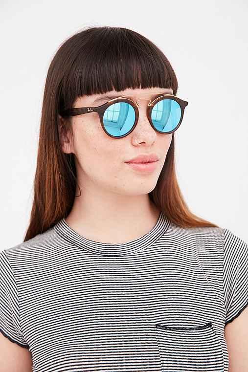 Urban Outfitters Ray-ban Gatsby Round Sunglasses,blue,one Size