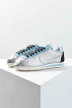 Urban Outfitters Nike Classic Cortez Leather Sneaker,silver,8.5