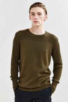 Urban Outfitters Neuw Combat Knit Sweater,olive,l