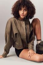 Silence + Noise Lara Dolman-sleeve Utility Bomber Jacket