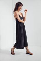 Silence + Noise Molly Cupro Culotte Jumpsuit