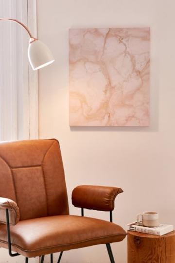 Deny Designs Chelsea Victoria For Deny Pink Marble Canvas Wall Art