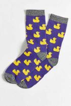 Urban Outfitters Rubber Ducky Sock,dark Turquoise,one Size