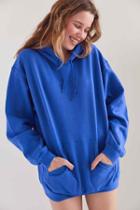 Urban Outfitters Silence + Noise All Day Hoodie Sweatshirt,blue,l