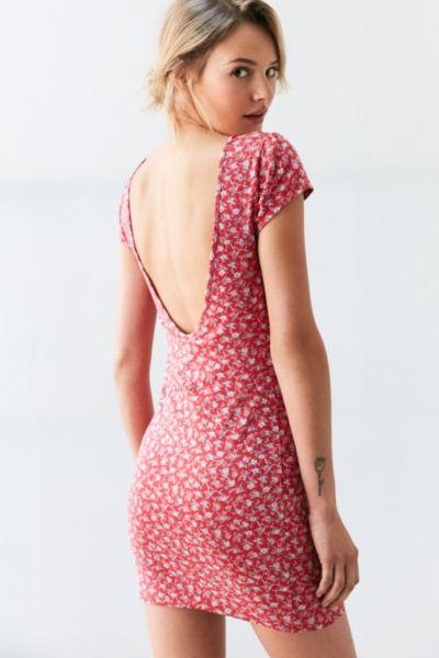 Urban Outfitters Kimchi Blue Ralphy Floral Bodycon Mini Dress