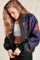 Urban Outfitters Vintage Snap-on Racing Windbreaker Jacket,assorted,one Size