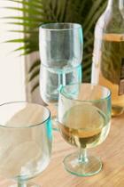 Urban Outfitters Stackable Wine Glasses Set,mint,one Size