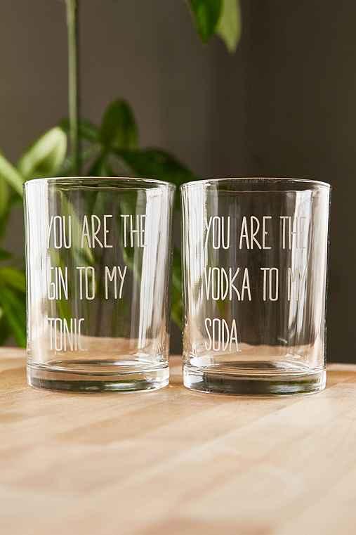 Urban Outfitters You Are The Rocks Cocktail Glasses Set,clear,one Size