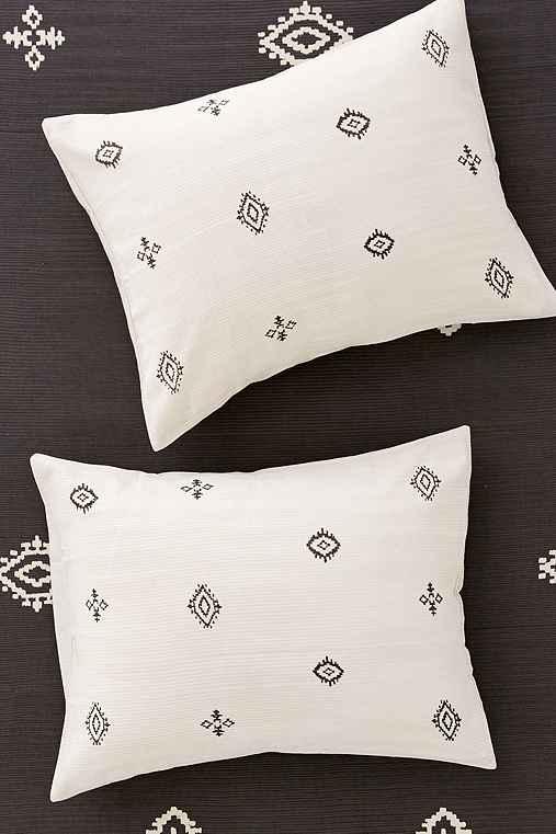 Urban Outfitters 4040 Locust Toures Symbology Sham Set,cream,one Size