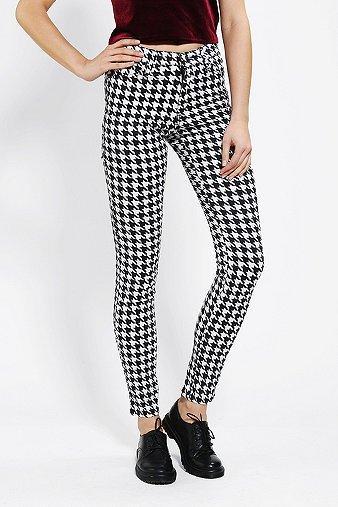 Tripp Nyc High-rise Houndstooth Skinny Pant